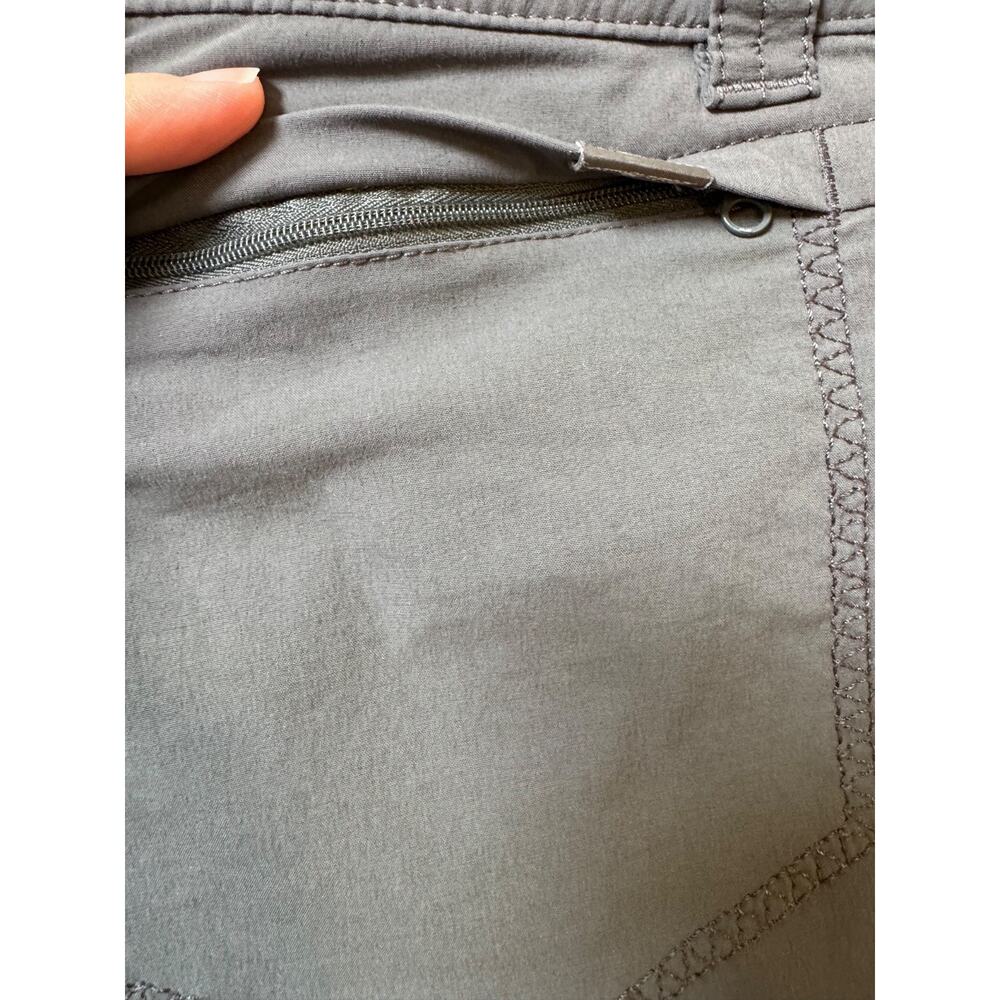 Eddie Bauer Womens 6 Gray Hiking Shorts Stretch Nylon Outdoor Trail - Picture 5 of 11